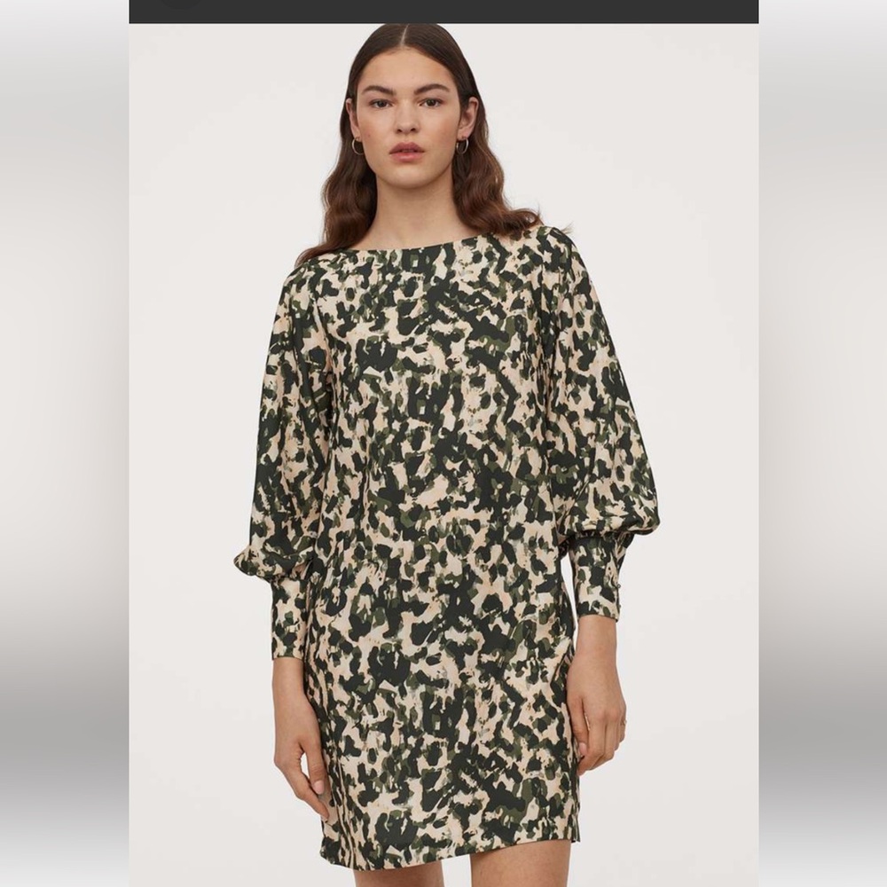 H&M boatneck satin dress- never‎ worn . 69 retail